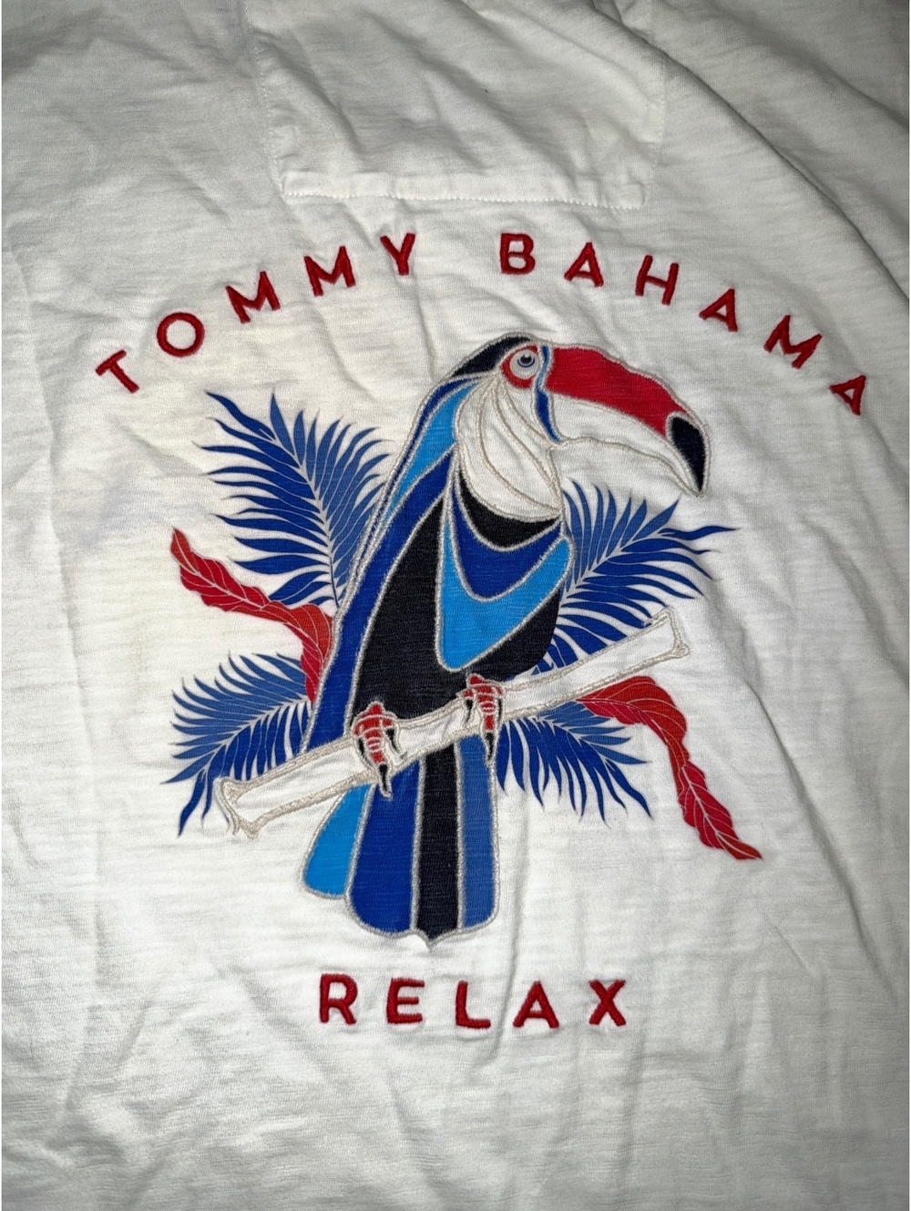 Men’s XL Tommy Bahama Light Weight Fishing Summer Long Sleeve White Shirt